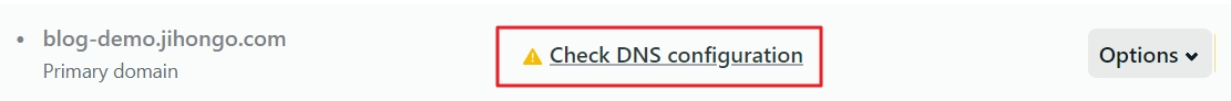 check dns configuration