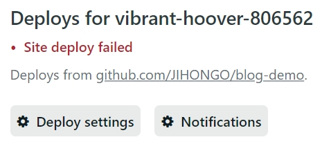 deploy failed