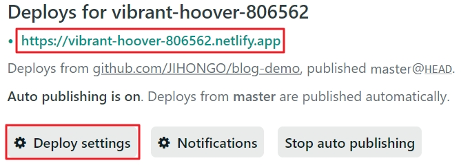 deploy success