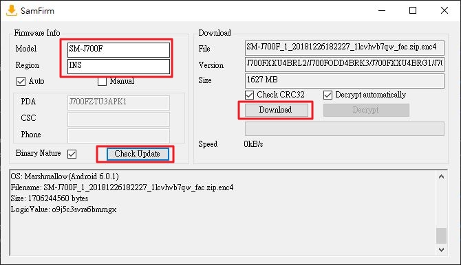 samfirm sm-j700-ins-6.0.1