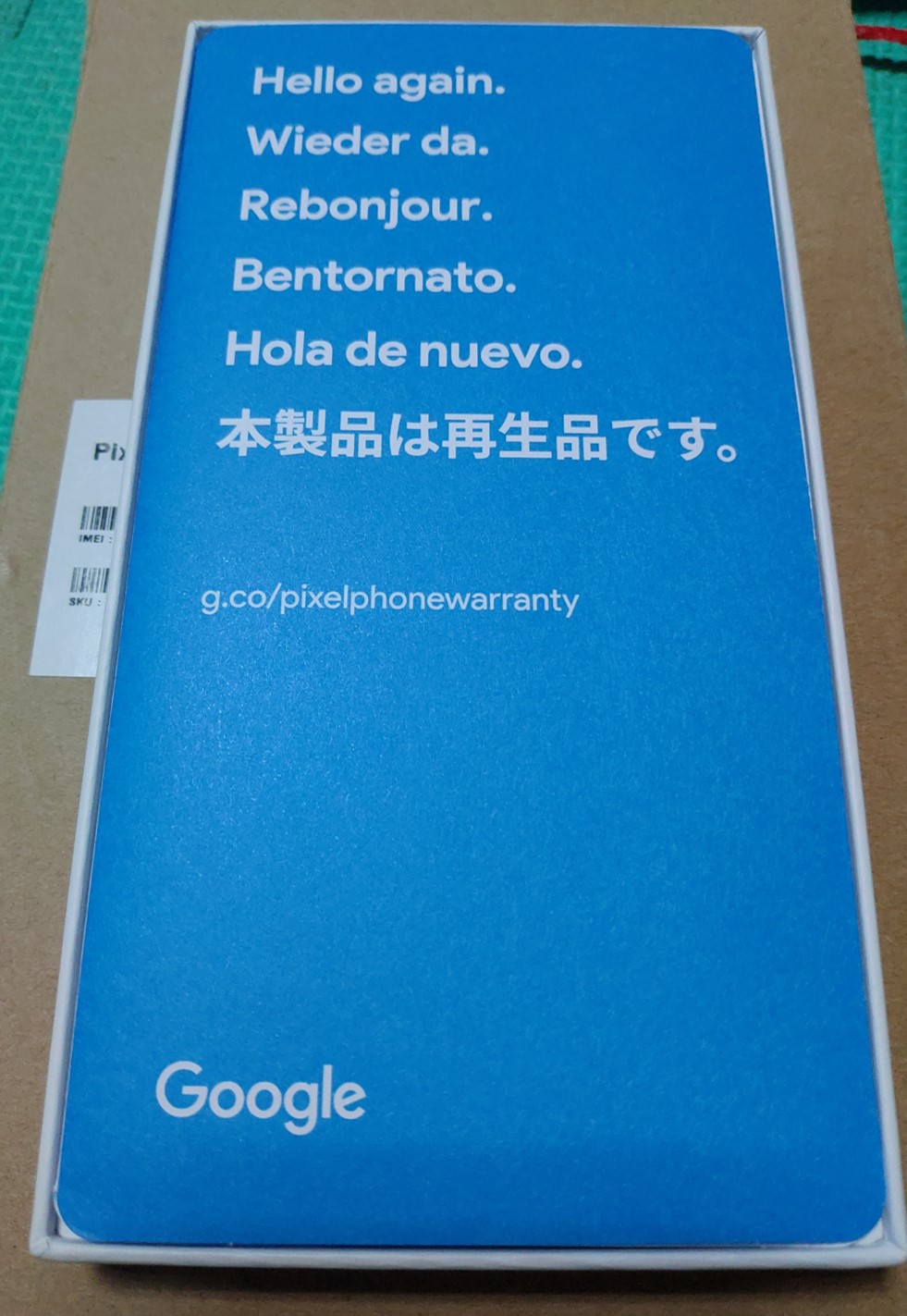 Pixel 3 returned